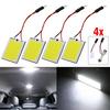 4pcs 24 SMD COB LED T10 4W Light Car Interior Panel Lights Dome Lamp Bulb White