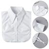Women Cotton Fake Collar Blouse Vintage Solid Detachable Shirt Collar False Lapel Blouse Women Clothes Accessories