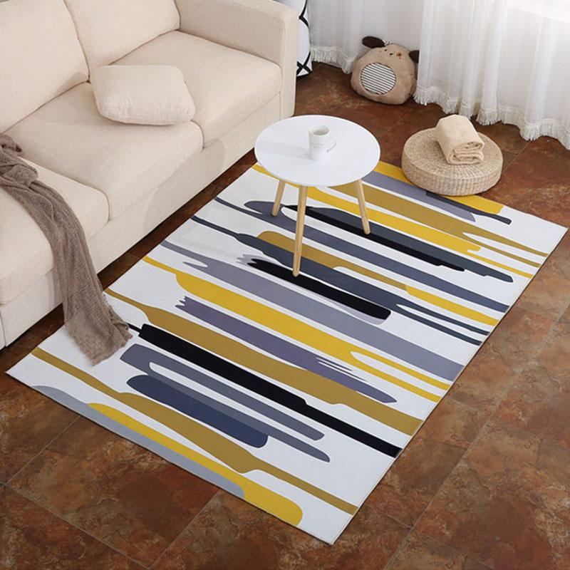Geometric Carpet for Living Room Nordic Simple Bedroom Floor Mat Anti Slip Bedside Rugs Large Tatami Pray Mats Home Decoration