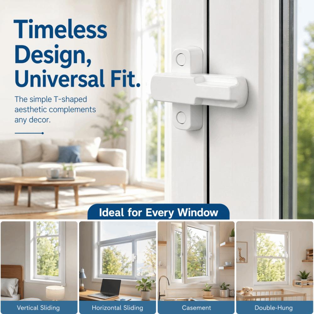 Easy Installation Sliding Window Lock Zinc Alloy Window Latch Safety Window Sash Lock Proof