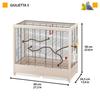 Cage à oiseaux - Ferplast - Giulietta 5 - 69 x 34,5 x 58 cm - Beige - Avec accessoires