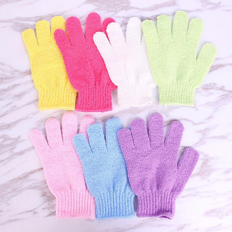 Отшелушивающий скраб для тела, перчатки для душа, варежки для ванны, люфа, массажная губка для кожи