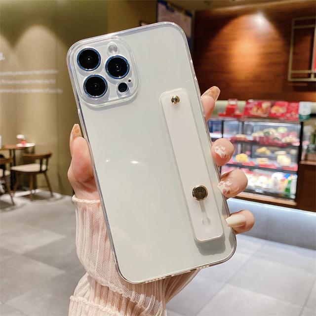 Силиконовый ремешок на запястье, чехол-держатель для телефона Iphone 13 Pro Max 12 11 Xs Max X Xr 7 8 Plus 13 Pro, мягкая задняя крышка ярких цветов