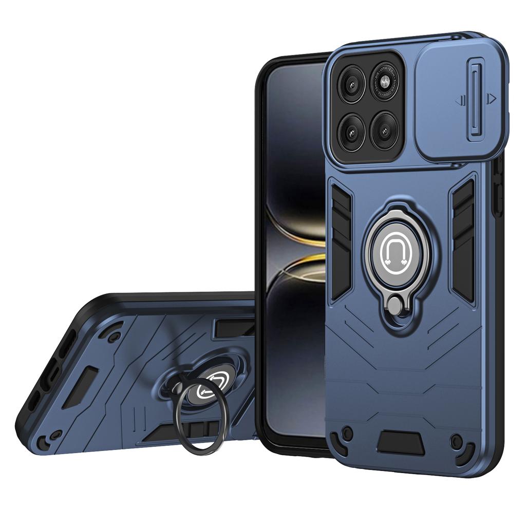 Для Motorola Edge 60 Pro 5G Чехол Слайд Camshield Подставка PC+TPU Чехол для телефона