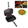 Сковорода-гриль для жарки с двух сторон, переносная ручка против пригорания, кухонные принадлежности, горшок-гриль 32 см/12,6 дюйма