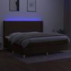 Maison Exclusive - Sommier à lattes de lit matelas et LED Marron foncé 200x200 cm