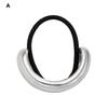 Metal Ponytail Holder Hair Cuff Punk Golden Silver Color Alloy Half Circle Elastic Hair Tie Metal Ring Hair Band Wrap Women Girls Hair Accessories
