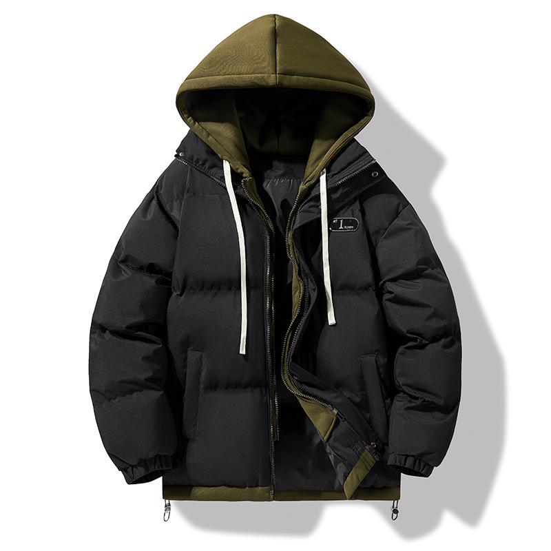 Men's Hooded Winter Thick and Warm Couple Style Cotton Jacket Coat