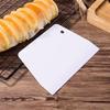 Dough Scraper Lightweight Flat Cut Reusable Plastic Bowl Scraper Multifunctional Flexible with Hanging Hole for Kitchen