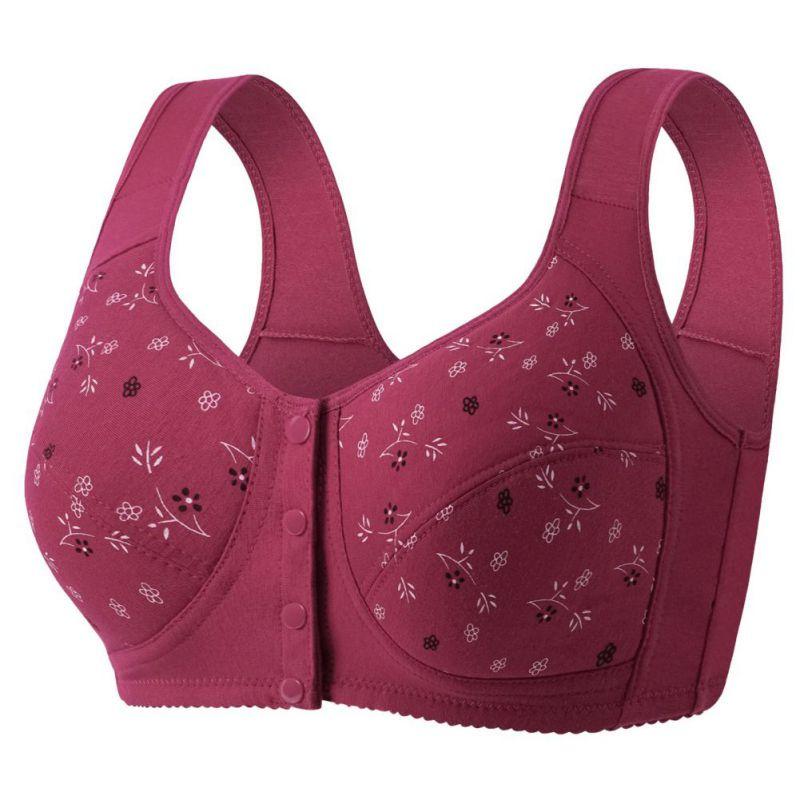 Женский бюстгальтер большого размера с передней застежкой Бюстгальтер на широких бретелях