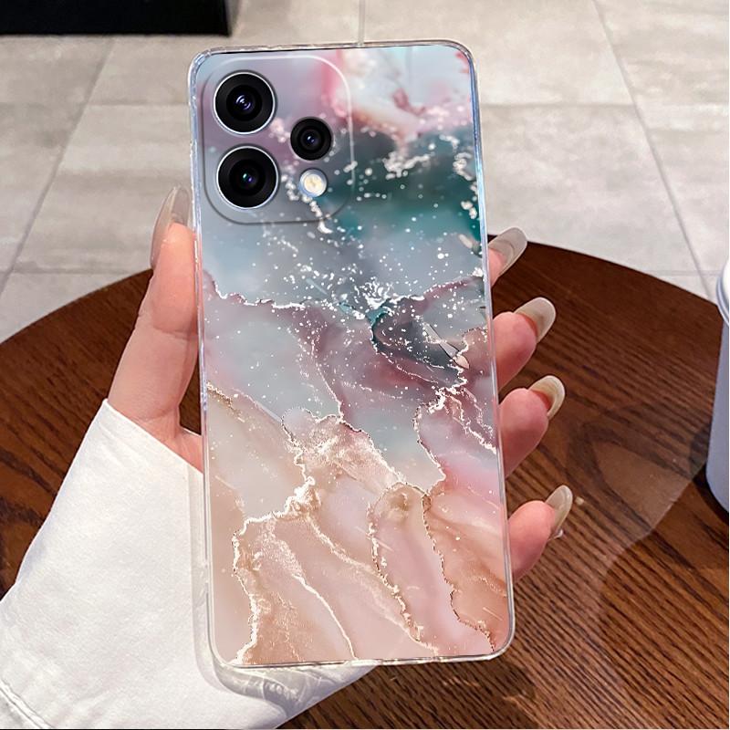 Чехол для Oppo Reno 15C 5G PMD110 Прозрачный Роскошный Милый Кролик с Сердечками Забавный Рисунок Мягкий Силиконовый Чехол из ТПУ для Oppo Reno15C 5G