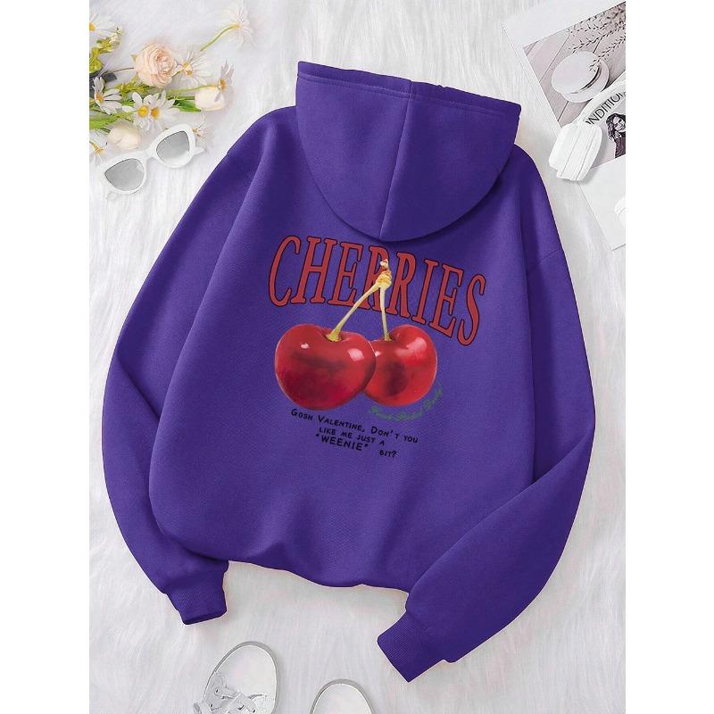 Cherries Cosh Valentine Смешной принт толстовка мужская хип-хоп пуловер толстовка свободная теплая толстовка модная флисовая одежда толстовки и свитшоты мужские