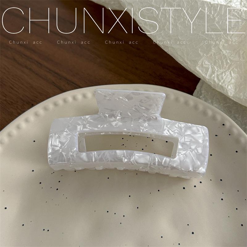 Large French Retro Mermaid Color Hairpin Shark Clip