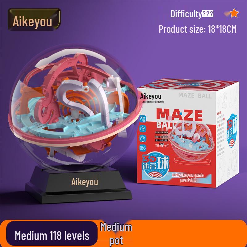 3D Лабиринтный Шар Aikeyou: Детская развивающая ручная головоломка