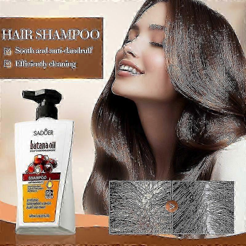 Batana Oil Volumizing Hair Care Set, Repairs Frizzy Hair, Deep Nourishes Scalp, Shampoo+Conditioner+Hair Mask+Hair Oil Smooth Hair Set for Women Men