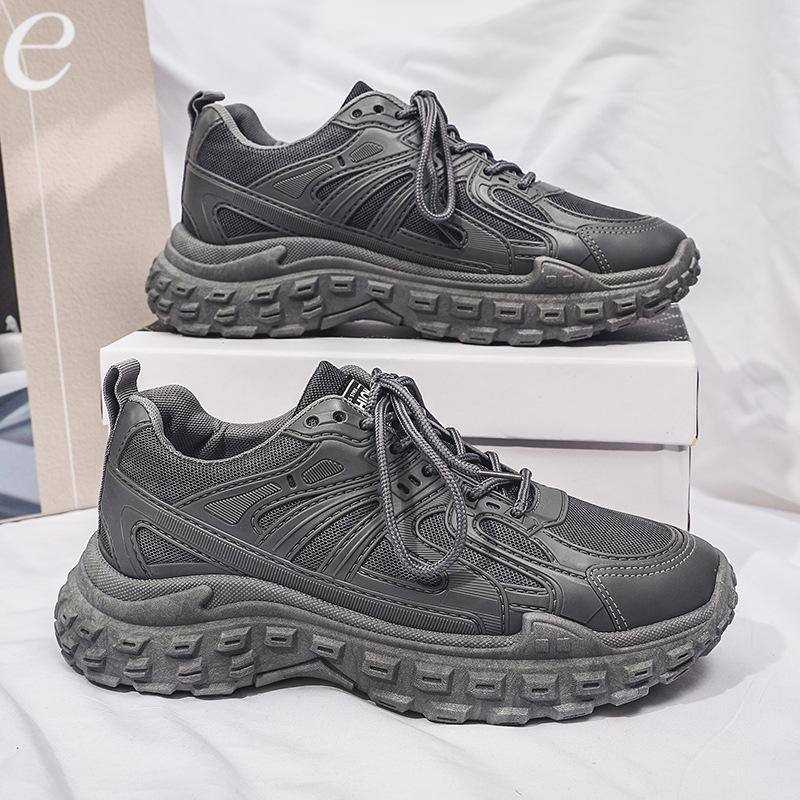 Папины кроссовки весенние сетчатые дышащие износостойкие повседневные кроссовки нескользящая подошва-шина спортивные беговые кроссовки мужская обувь