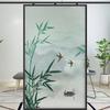 Китайский стиль бамбуковый пейзаж приватная оконная пленка бамбуковое искусство витражная пленка матовое окно статическое прилипание стеклянные наклейки