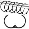 12PCS Circular Bathroom Curtain Rings Rust Proof Curtain Rings Curtain Hang Holder  Window Drapes