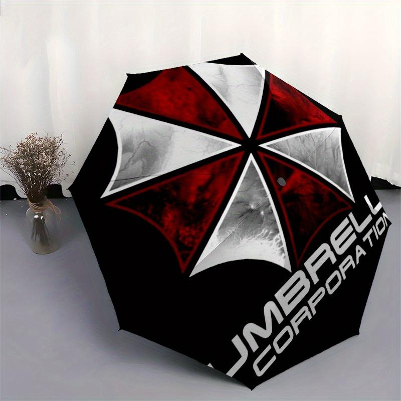 Наклейка с логотипом корпорации Umbrella - Официальный лицензионный товарКомпактный складной зонт-трость Umbrella 3-слойный для мужчин и женщин Подарок