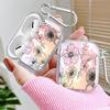 Прозрачные Чехлы для Наушников Чехол Для Airpods 3 Pro2 1 4 Pro 2 Pro3 Линейный Рисунок Цветок