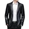 Spring and Autumn Genuine Leather Suit Men's Suit Sheepskin Slim Fit Leather Jacket Short Leather Suit Coat