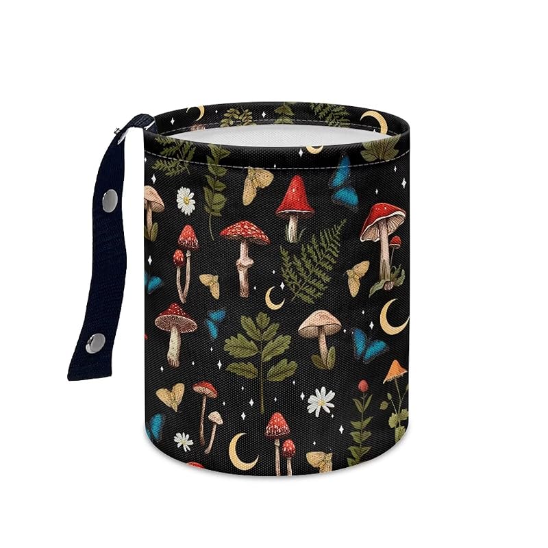 Daisy Cute Collapsible Portable Trash Can for Car Front Seat, Back Seat, Floor, Headrest Rubbish Bin