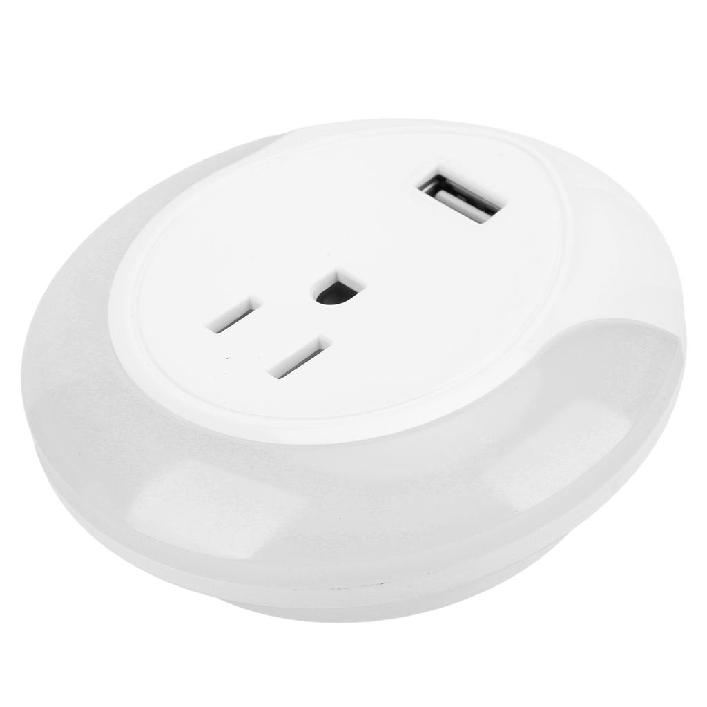 Smart Plug APP Remote Control WIFI Outlet with Timer Function USB Night Light 100‑240VUS Plug