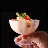 Functional Acrylic Clear Cup for Ice Cream Pudding and Yogurt Serving