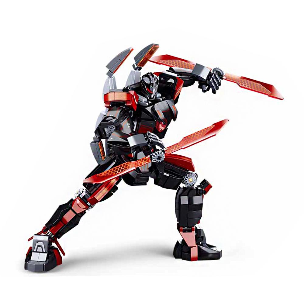 Sluban Pacific Rim Hunter Robot Mecha Warrior Building Blocks Saber Athena Bracer Phoenix Classic Movie Model Boyfriend Gift Set