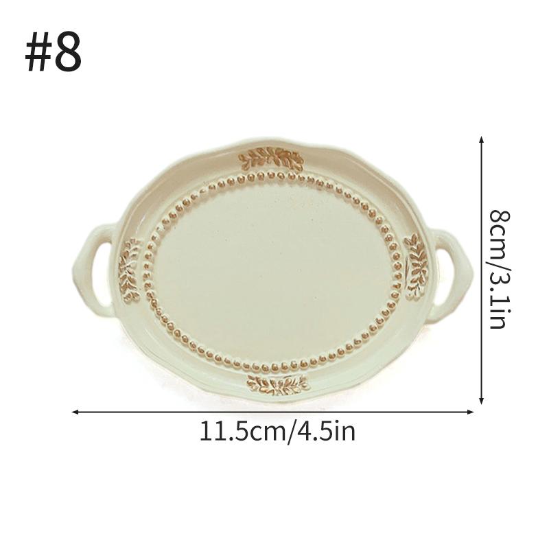 Ретро-лоток для хранения европейских ювелирных изделий из смолы, поднос для демонстрации серег, поднос для хранения украшений, поднос для декора, тарелка из смолы, реквизит для фотографий