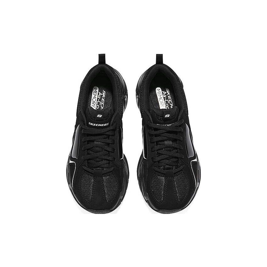 Skechers Stamina V3 Ткань Синтетическая Кожа Меха Обувь Третье Поколение Спортивный Комфорт Низкие Повседневная Обувь Женские кроссовки Черный 896151-BBK