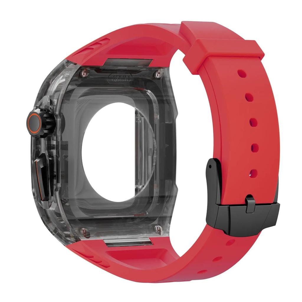 Прозрачный набор для модификации для Apple Watch 11/10 46мм 42мм/Ultra 2 3 49мм Серии 9 8 7 6 5 SE 45мм 44мм 40 41мм Корпус для модификации