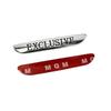 For Mercedes Benz 3D Metal EXCLUSIVE Side Fender Stickers Emblem Badge Car Styling Accessories for Mercedes Benz VITO C180 W205 W213 E300 E200 AMG
