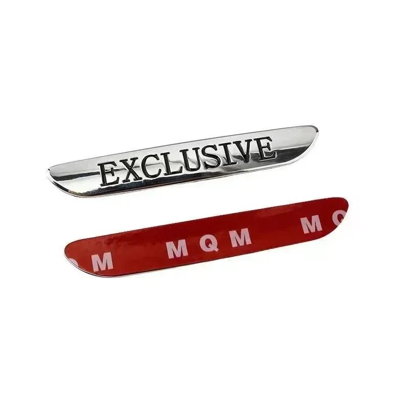 For Mercedes Benz 3D Metal EXCLUSIVE Side Fender Stickers Emblem Badge Car Styling Accessories for Mercedes Benz VITO C180 W205 W213 E300 E200 AMG
