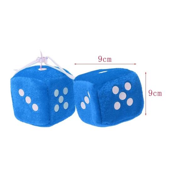 2шт нечеткие кости точки зеркало заднего вида вешалка украшения автомобиля стайлинг орнамент