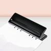 1 Pcs Paper Hole Punch 6-hole Adjustable Color Single-page Scrapbook Office Stationery Metal Loose-leaf Hole Punch