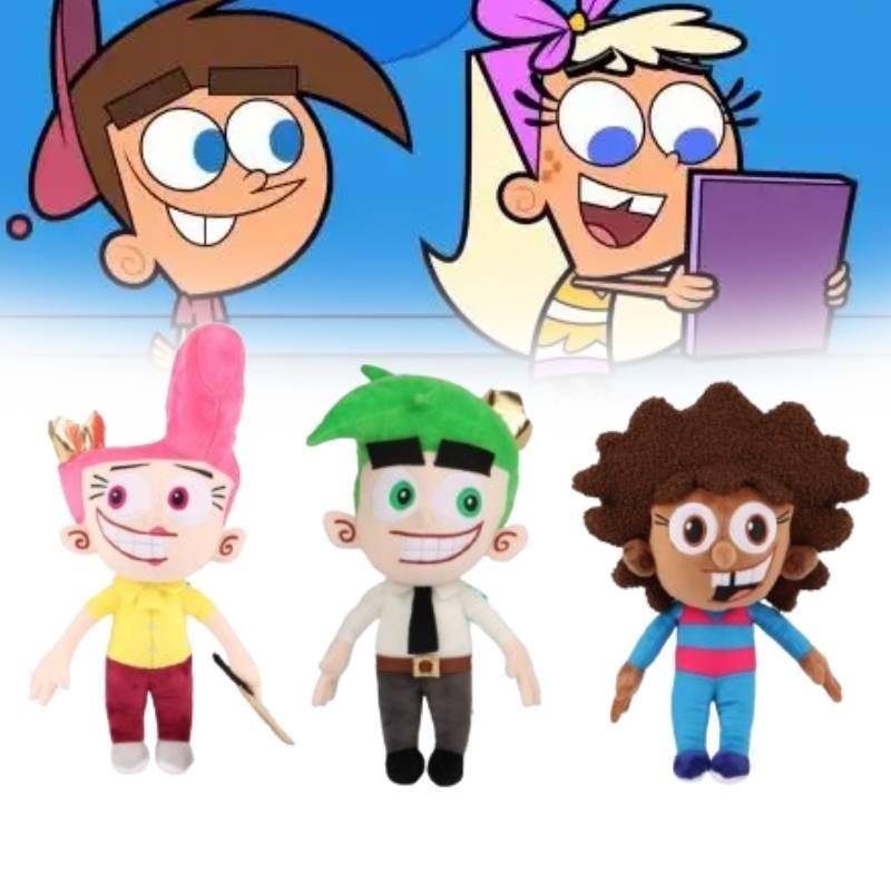 Очаровательная плюшевая кукла The Fairly Oddparents с Космо, Вандой и Хейзел для коллекционеров