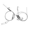 2pcs Adjustable Picture Hanging Wire with Hook 2m Length 33LBS Loading for Wall Picture Exhibition