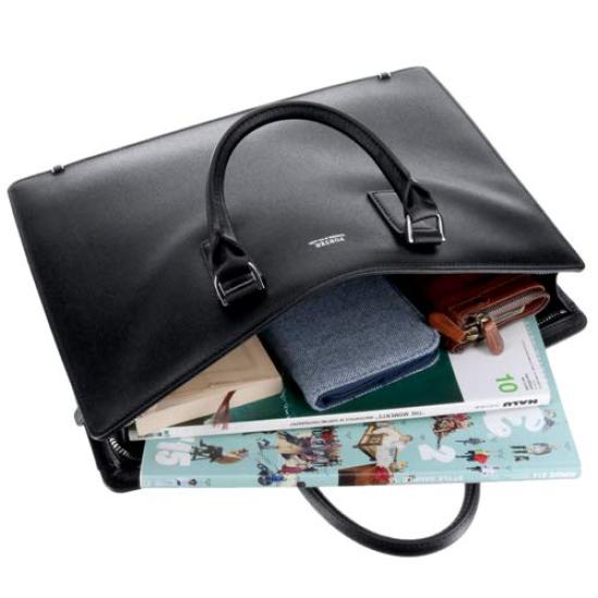 Портфельная деловая сумка черная [Porter] [FLUX]