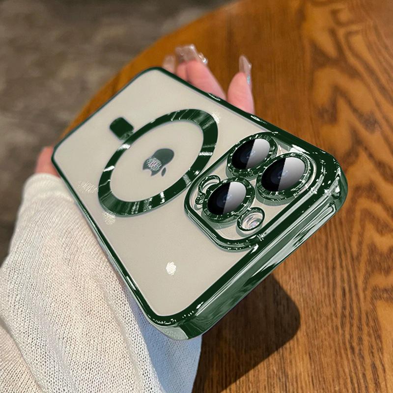 Роскошный Покрытие Магнитный Для Magsafe Чехол Для iPhone 15 14 13 12 11 16 Pro Max Plus Беспроводная Зарядка Ударопрочный Чехол Аксессуары