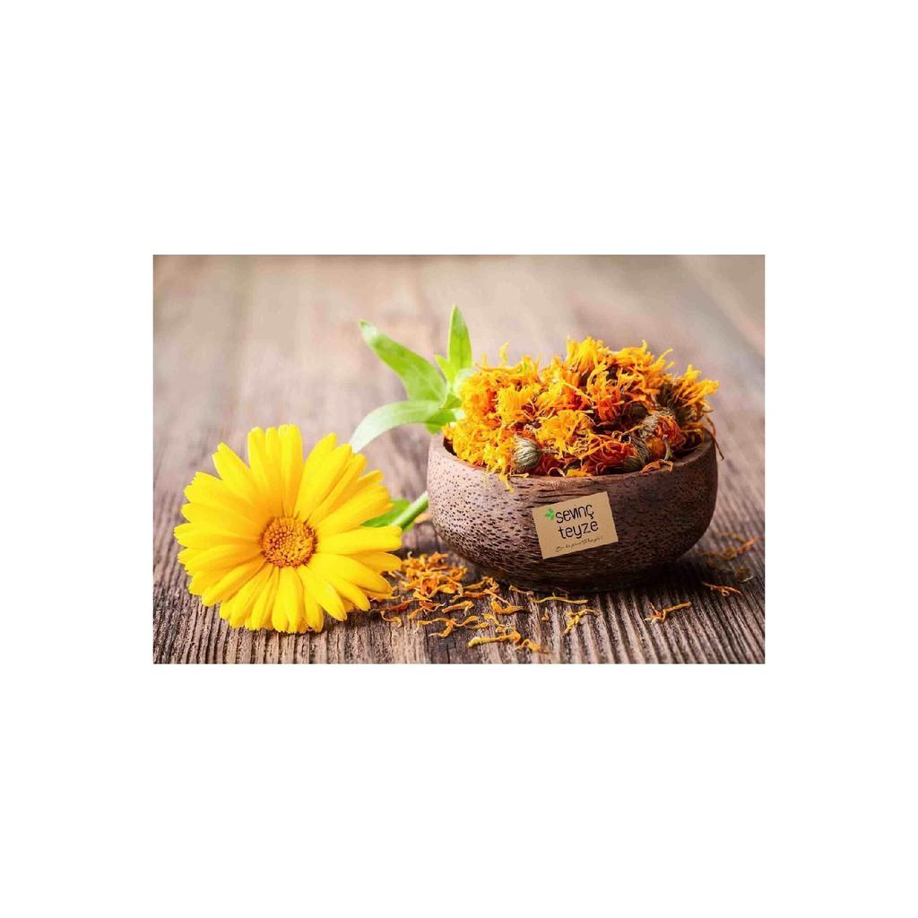 Auntie Sevin Calendula Flower, Orange Narcissus, Pol Marigold, Calendula Officinalis, 40grams.