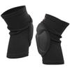 Толстая губка наколенник поддержка протектор спортивные накладки рукав ударопрочный для вратаря танцы (S,Черный)