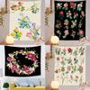 Plant Flower Pattern Tapestry Office Living Room Tapestry Home Wall Decoration Tapestry
