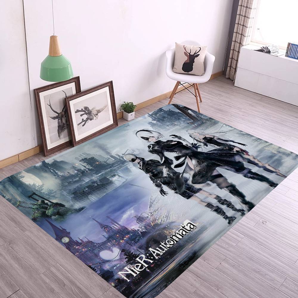 Игра NieR Automata Напольный коврик Прямоугольный Противоскользящий Домашний Мягкий Коврик для ванной Передняя дверь В помещении На улице Коврик Приветственный коврик