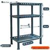 Multi-Layer Floor-Standing Kitchen Rack: Fruit, Vegetable, Pot, Basket, Bowl, Plate and Seasoning Organizer for Home & Bathroom.