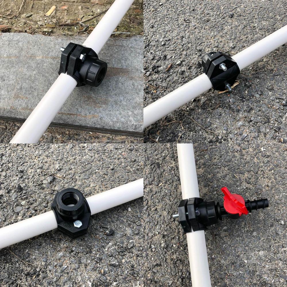 5 шт. Хомут для трубы DN32/DN25 1/2" 3/4" Внутренняя резьба Садовая Сельскохозяйственная Ирригационная Водопроводная Труба Соединительные Фитинги Седловая Клипса для Трубы