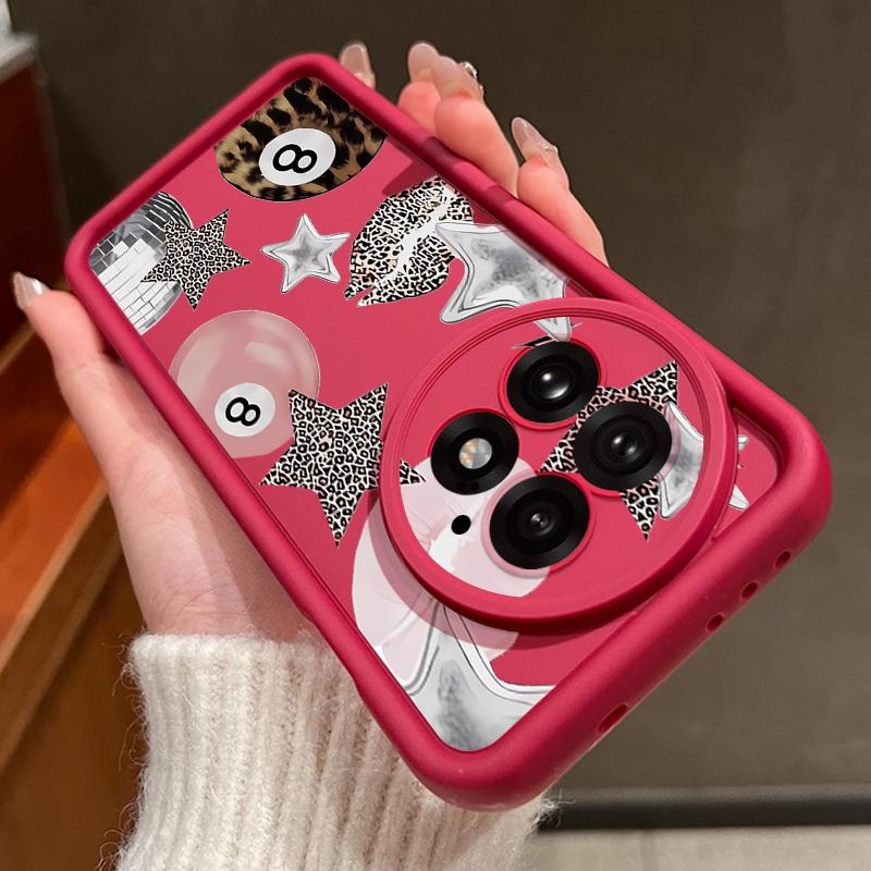 Vintage Leopard Print Stars Billiards Case For OnePlus 15 13 13T 12 Shockproof Bumper Silicone Cover For Oneplus Nord 5 13R 12R 11R 5G