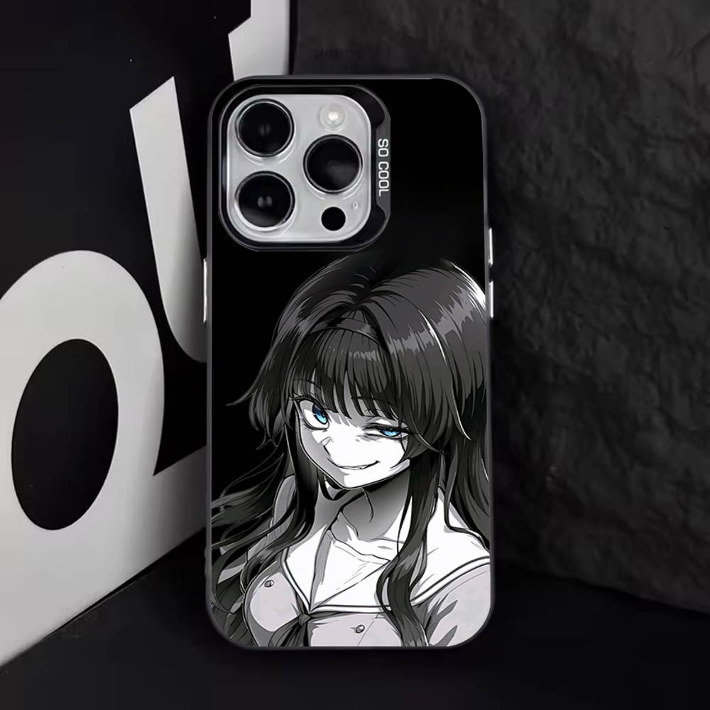 Милый K-Kaoruko-Waguri Чехол для телефона Для iPhone 17,16,15,14,13,12,11,Pro,XS,Max,Plus,Mini,SE4,E IMD Матовый черный