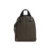 Michael Kors MK Slater Монограмма Винтажный Цветной Блок Плетеная Цепь ПВХ Рюкзак Мини Женский рюкзак Коричневый Черный 30T0G04B0B-BROWN-BLK