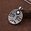 Винтажный скандинавский викингский кулон Древо Жизни для мужчин из нержавеющей стали Ожерелье-амулет Иггдрасиль Ювелирный подарок